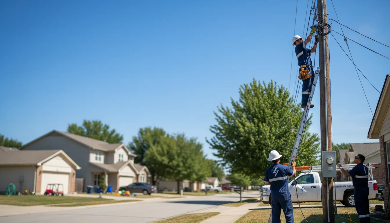 Residential electrician providing installation services in Chisago City, MN